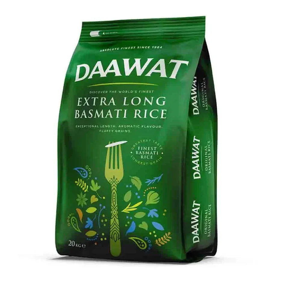 Daawat Basmati Rice, Extra Long Grain – 20kg
